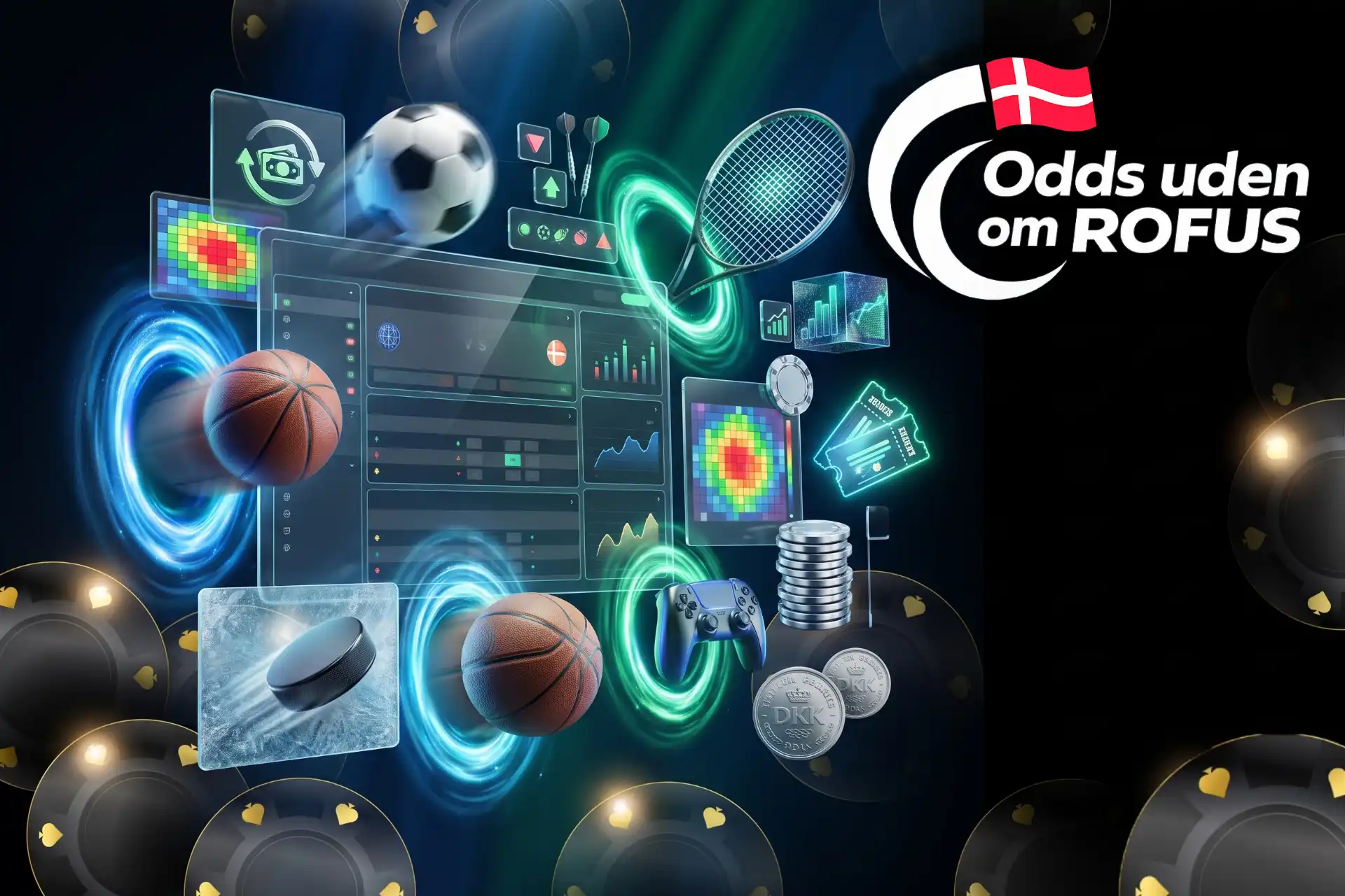 Sportsbetting med live-markeder, fodbold, tennis og esport.